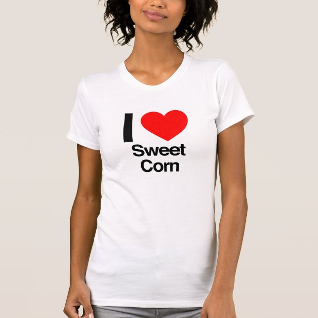 T-shirt j'aime le maïs sucré (Devant)
