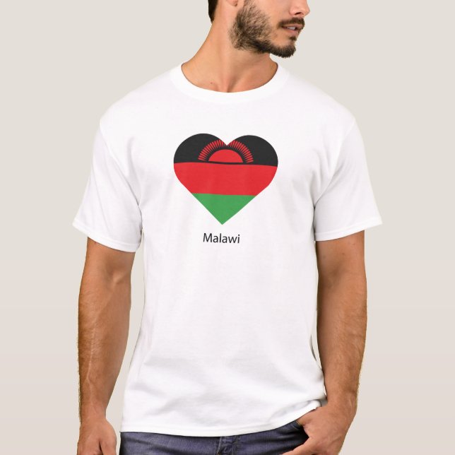 T-shirt J'aime le Malawi (Devant)