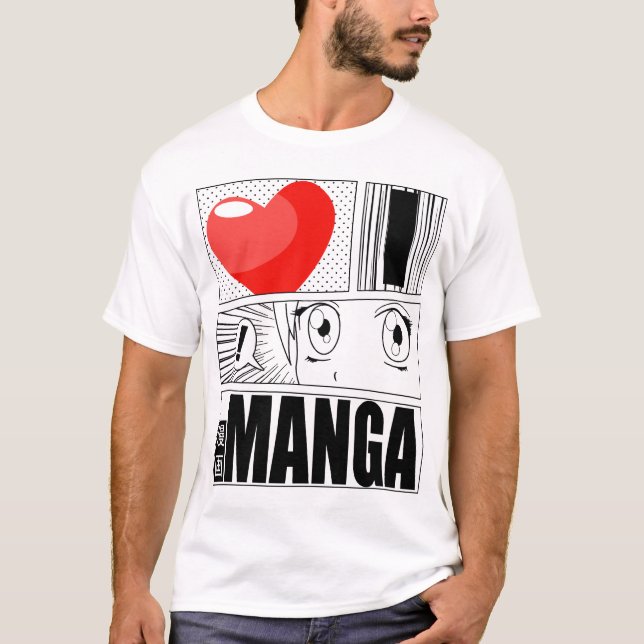 T-shirt J'aime le Manga (Devant)