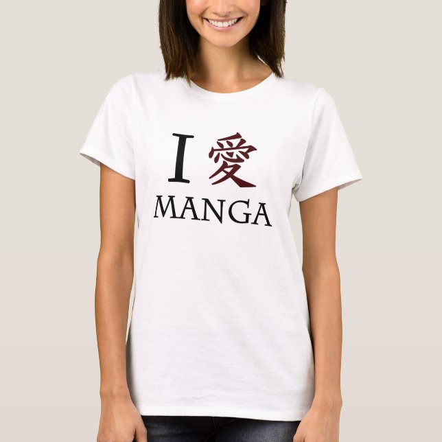 T-shirt J'aime le Manga (Devant)