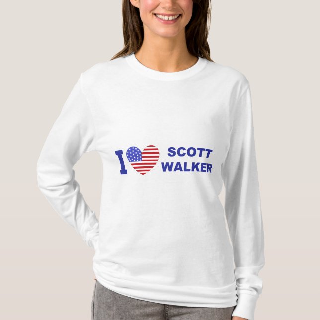 T-shirt J'aime le marcheur de Scott (Devant)