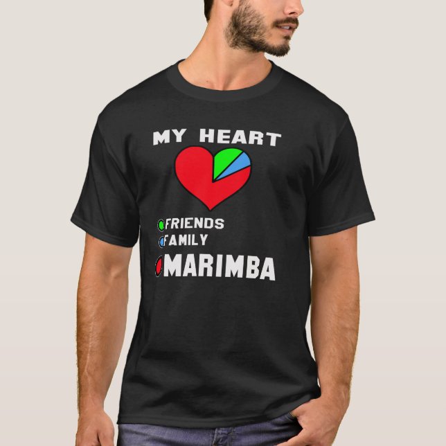 T-shirt J'aime le Marimba. (Devant)