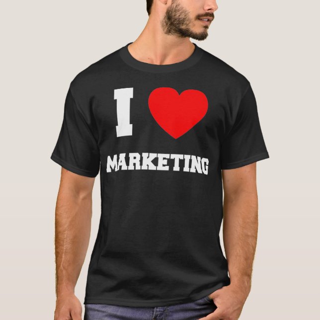 T-shirt J'aime le marketing (Devant)