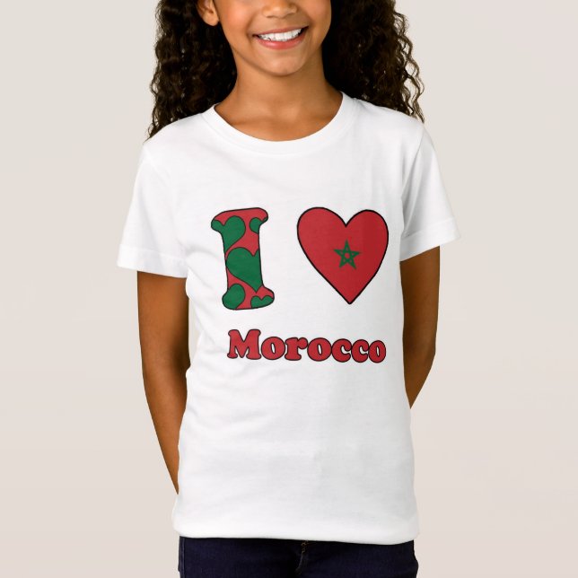 T-Shirt J'aime le Maroc (Devant)