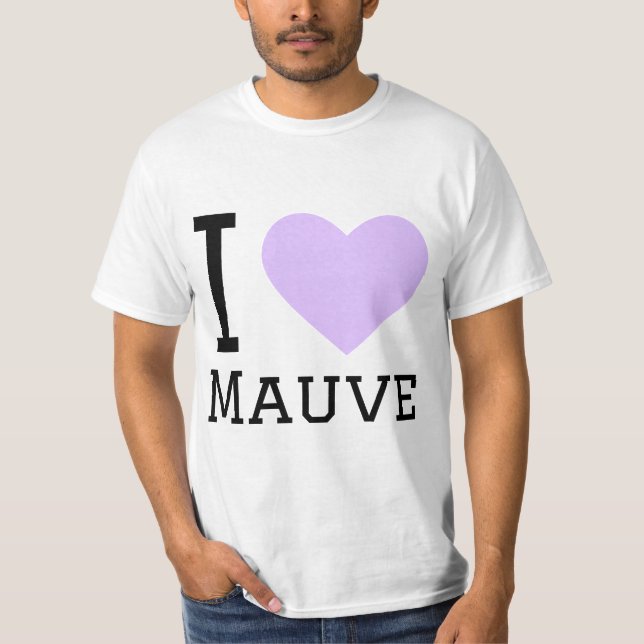 T-shirt J'aime le mauve (Devant)