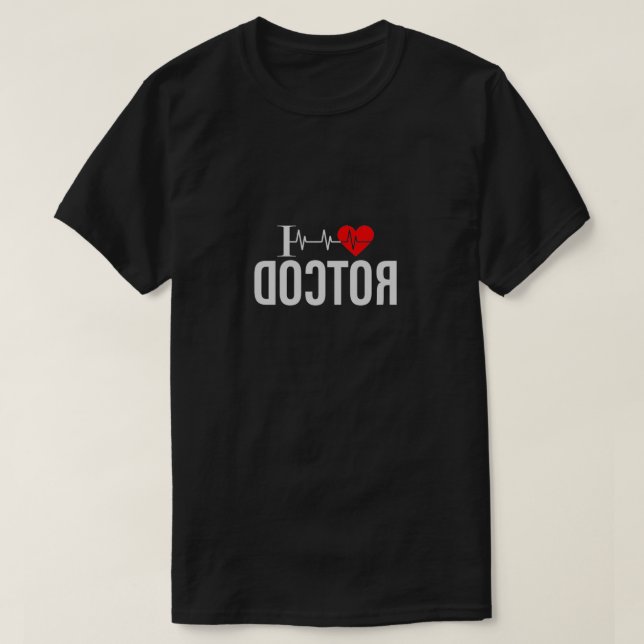 T-SHIRT J'AIME LE MÉDECIN INFIRMIER (Design devant)