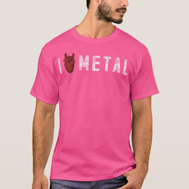 T-shirt J'aime le métal lourd (Devant)