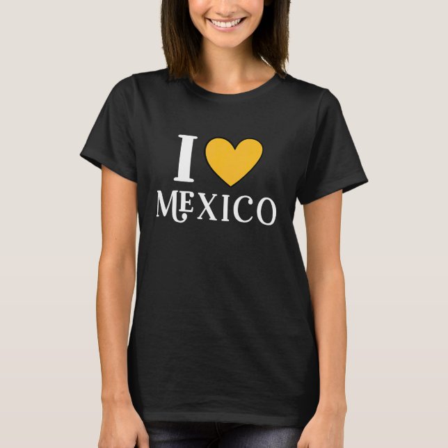 T-shirt J'aime le Mexique 15 (Devant)