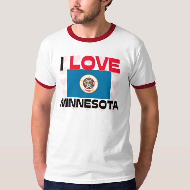 T-shirt J'aime le Minnesota (Devant)