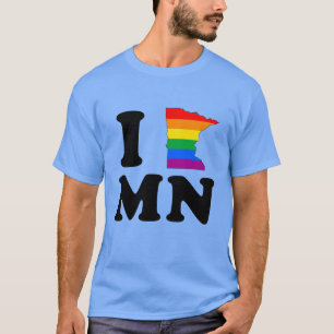 T-SHIRT J'AIME LE MINNESOTA GAI