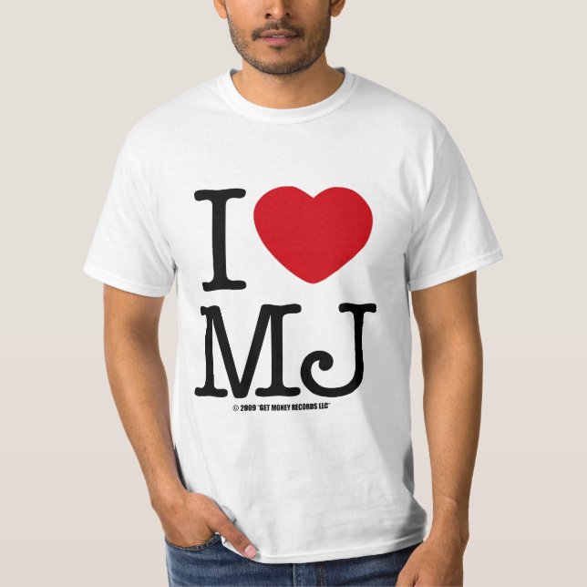 T-SHIRT J'AIME LE MJ (Devant)