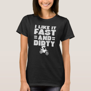 T-shirt J'aime le motard rapide et sale Premium