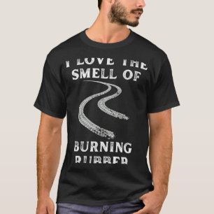 T-shirt J'aime le moulinet brûler caoutchouc voiture gars 
