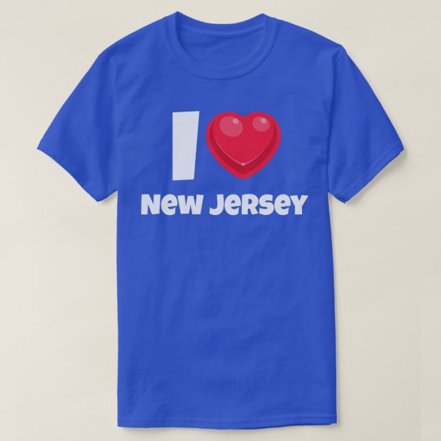 T-shirt J'aime le New Jersey 1 (Design devant)