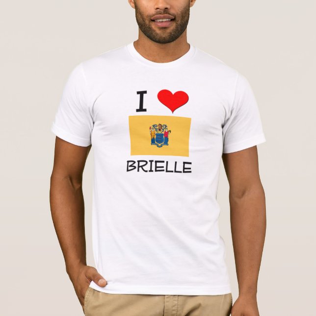 T-shirt J'aime le New Jersey de Brielle (Devant)