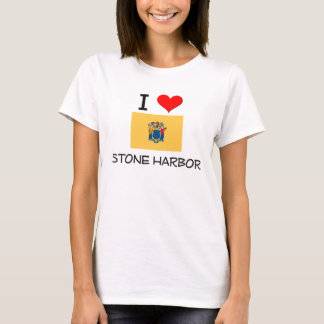 T-shirt J'aime le New Jersey en pierre de port