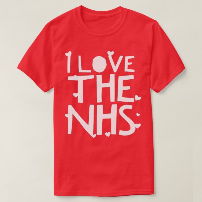 T-shirt J'aime le NHS (Design devant)