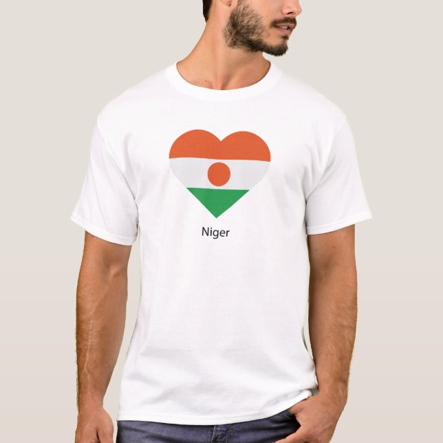 T-shirt J'aime le Niger (Devant)