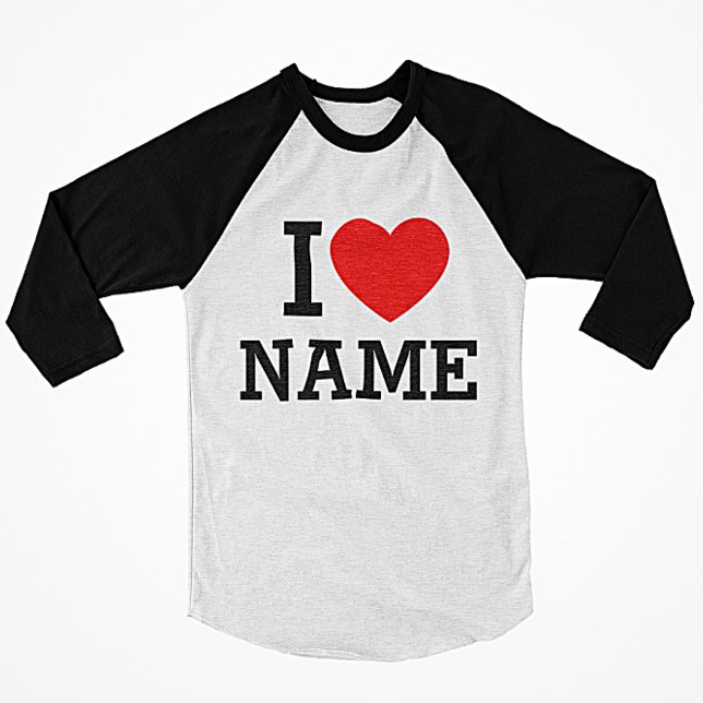 T-shirt J'aime le nom (Créateur téléchargé)