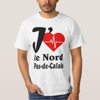 T-shirt J'aime le Nord pas de Calais
