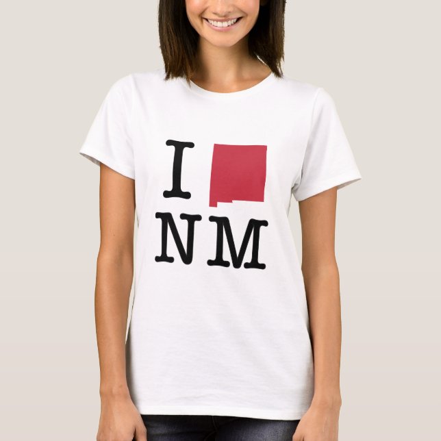 T-shirt J'aime le Nouveau Mexique (Devant)