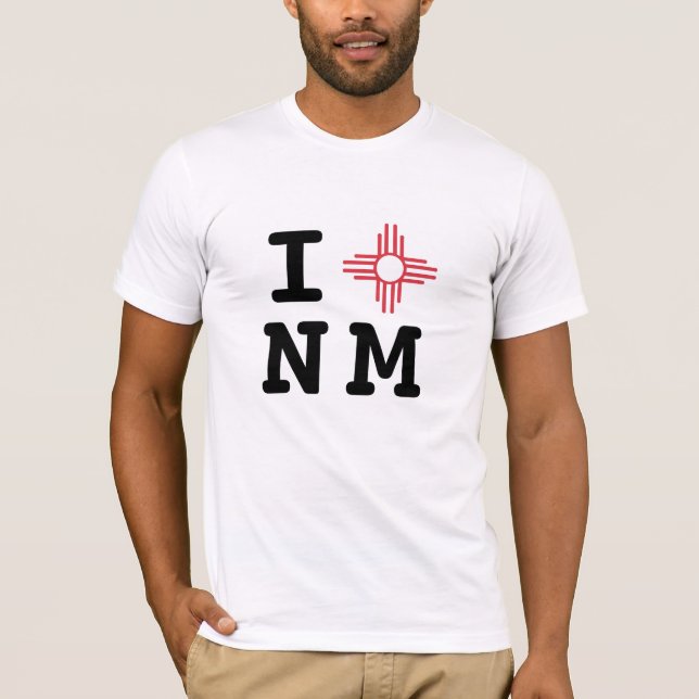 T-shirt J'aime le Nouveau Mexique (Devant)