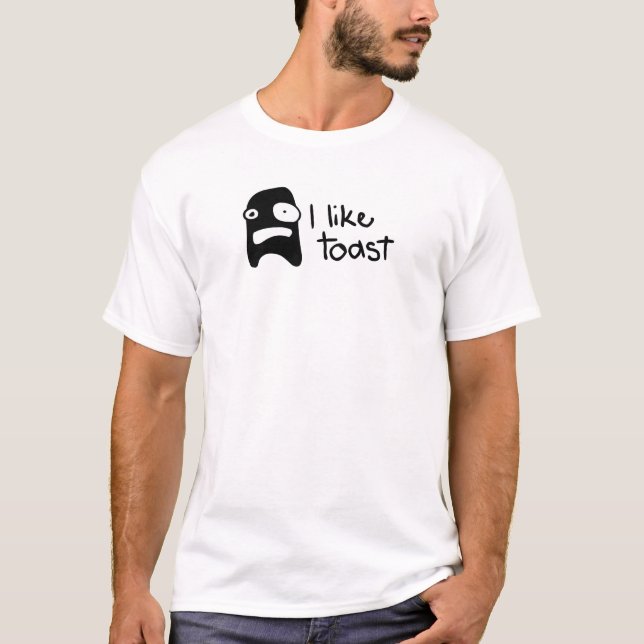T-shirt J'aime le pain grillé (Devant)