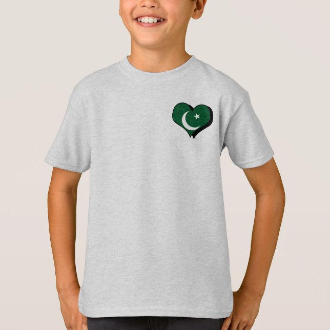 T-Shirt J'aime le Pakistan (Devant)