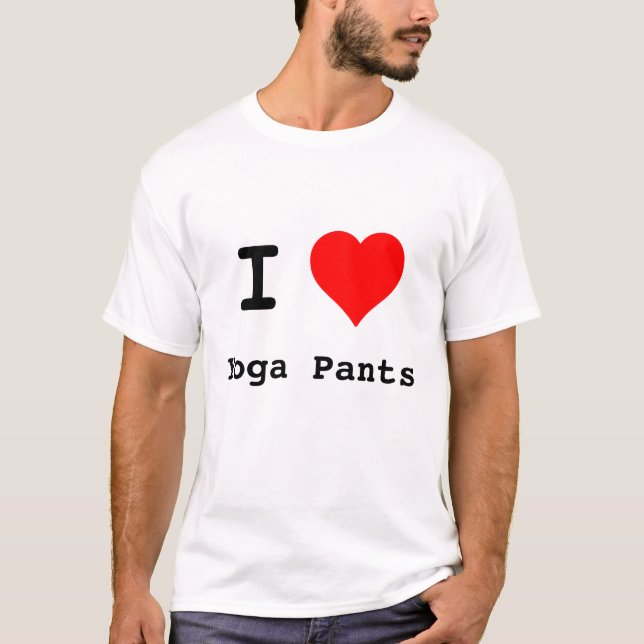 T-shirt J'aime le pantalon de yoga (Devant)