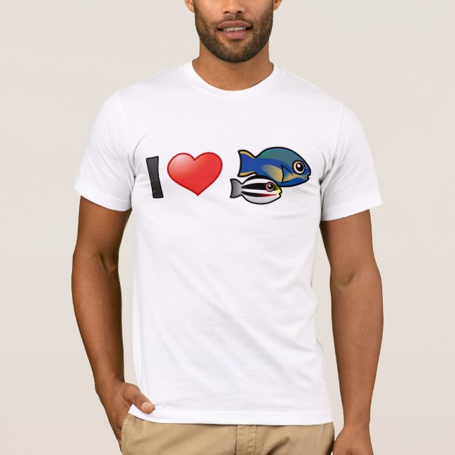 T-shirt J'Aime Le Parrotfish Princess (Devant)