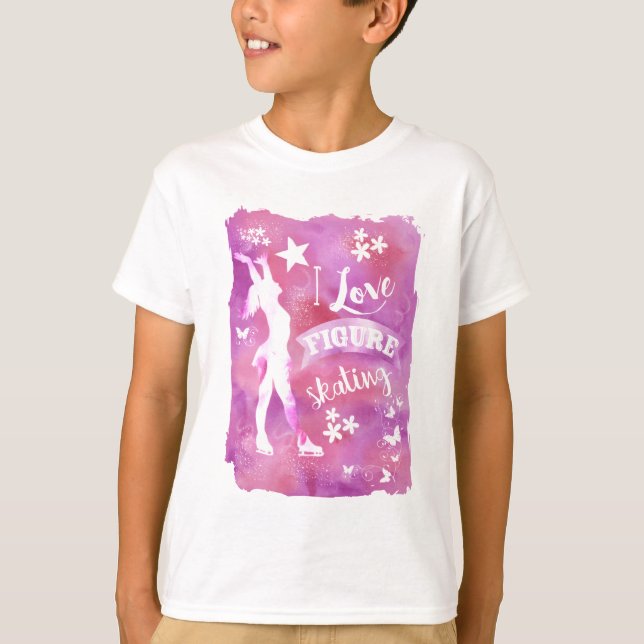 T-SHIRT J'AIME LE PATINAGE ARTISTIQUE (Devant)