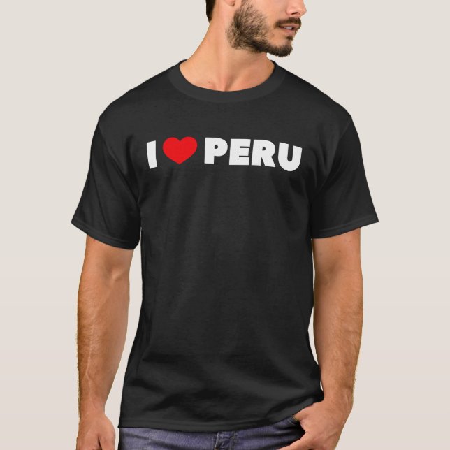 T-shirt J'aime le Pérou (Devant)