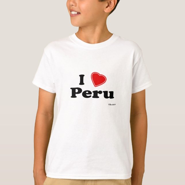 T-shirt J'aime le Pérou (Devant)