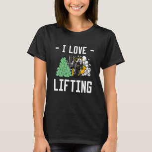 T-shirt J'Aime Le Pilote De Remorquage De Levée De Levée_2