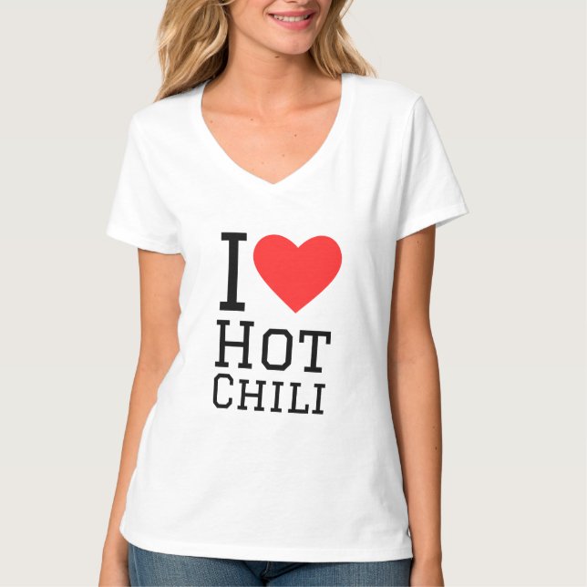 T-shirt J'aime le piment chaud (Devant)