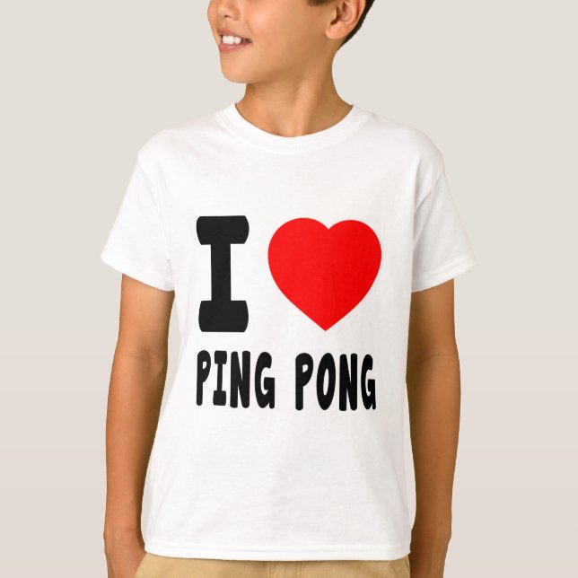 T-shirt J'aime le ping-pong (Devant)