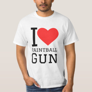 T-shirt J'aime le pistolet de paintball