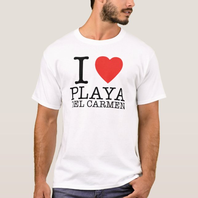 T-shirt J'aime le Playa del Carmen (Devant)