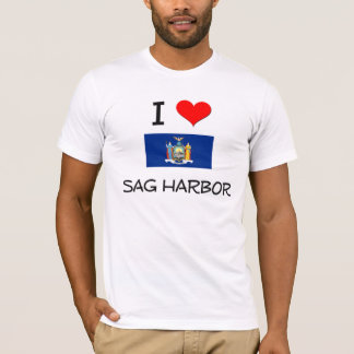 T-shirt J'aime le port New York de fléchissement