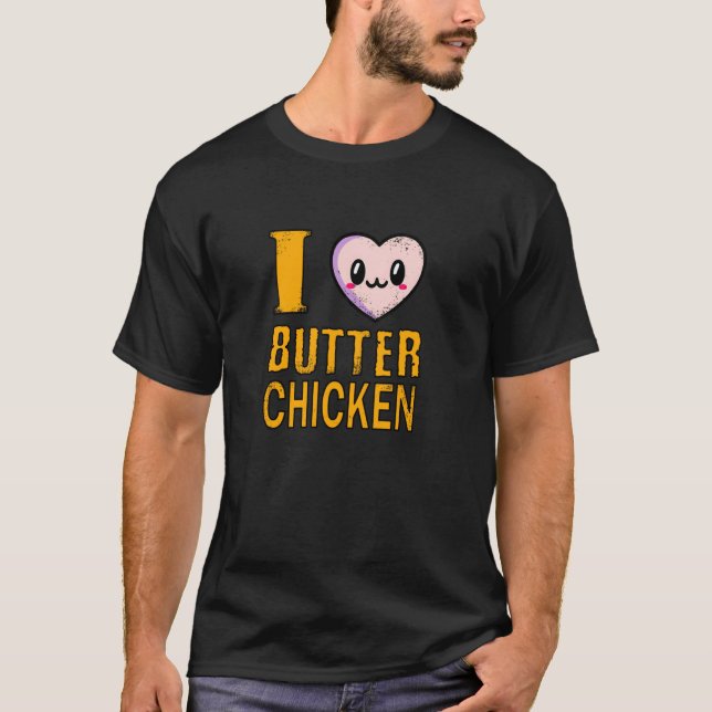 T-shirt J'aime le poulet au beurre 1 (Devant)
