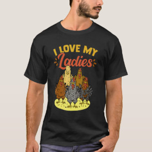 T-shirt J'aime le poulet de mes dames volaille animal poul