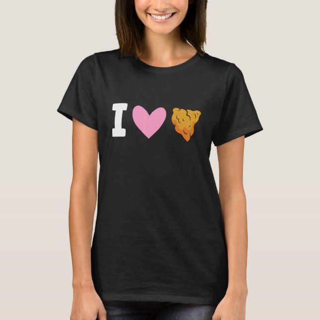 T-shirt J'aime le poulet frit (Devant)