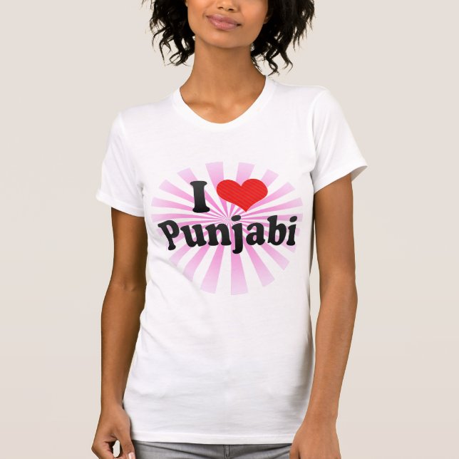 T-shirt J'aime le Punjabi (Devant)