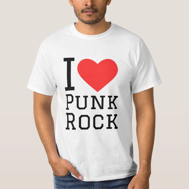 T-shirt J'aime le punk rock (Devant)