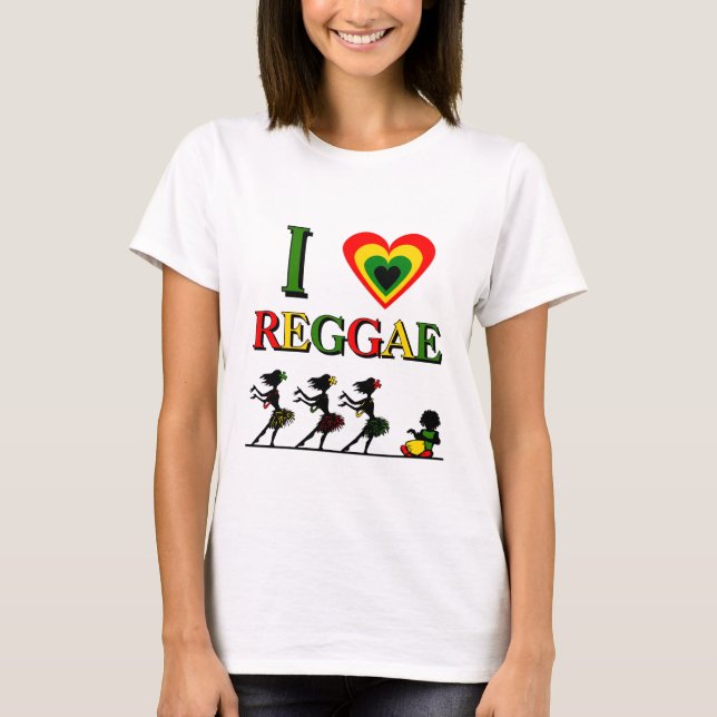T-shirt J'aime le reggae (Devant)