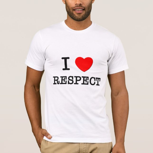 T-shirt J'aime le respect (Devant)