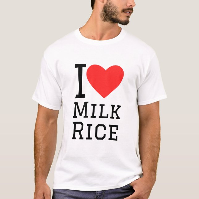 T-shirt J'aime le riz au lait (Devant)