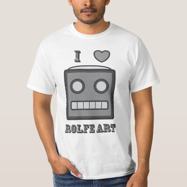 T-shirt J'aime le robot (Devant)