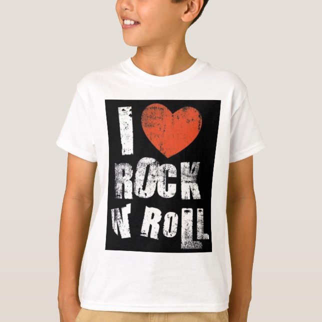 T-shirt j'aime le rock (Devant)