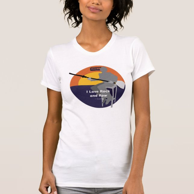 T-shirt J'aime le rock et la rangée — Laurie (Devant)